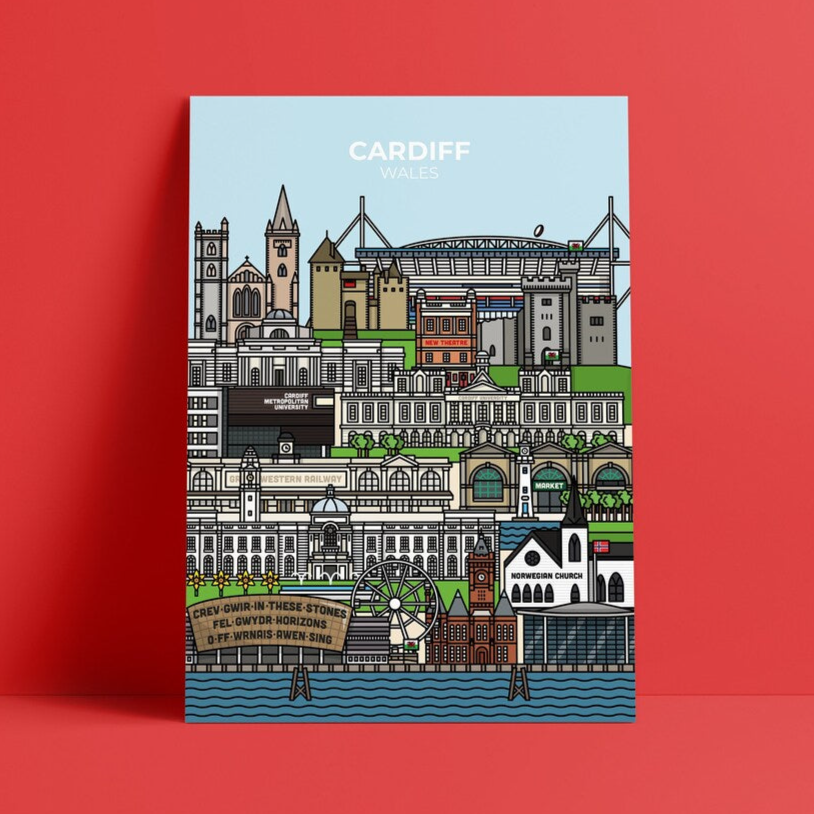 Cardiff Wales Print