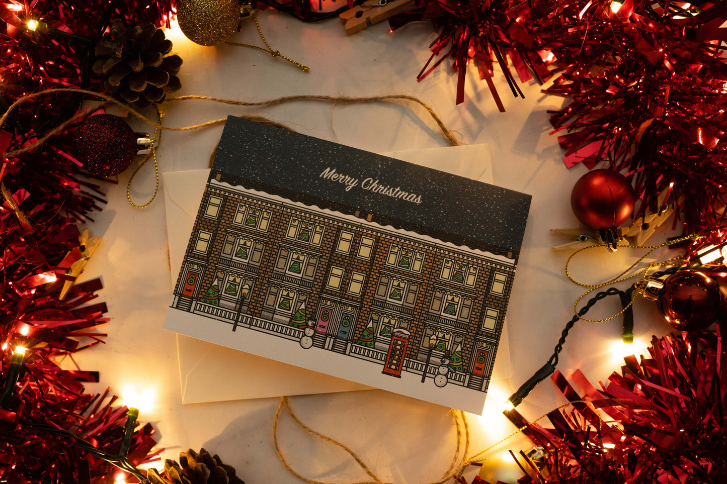 Christmas Street Card (Landscape)