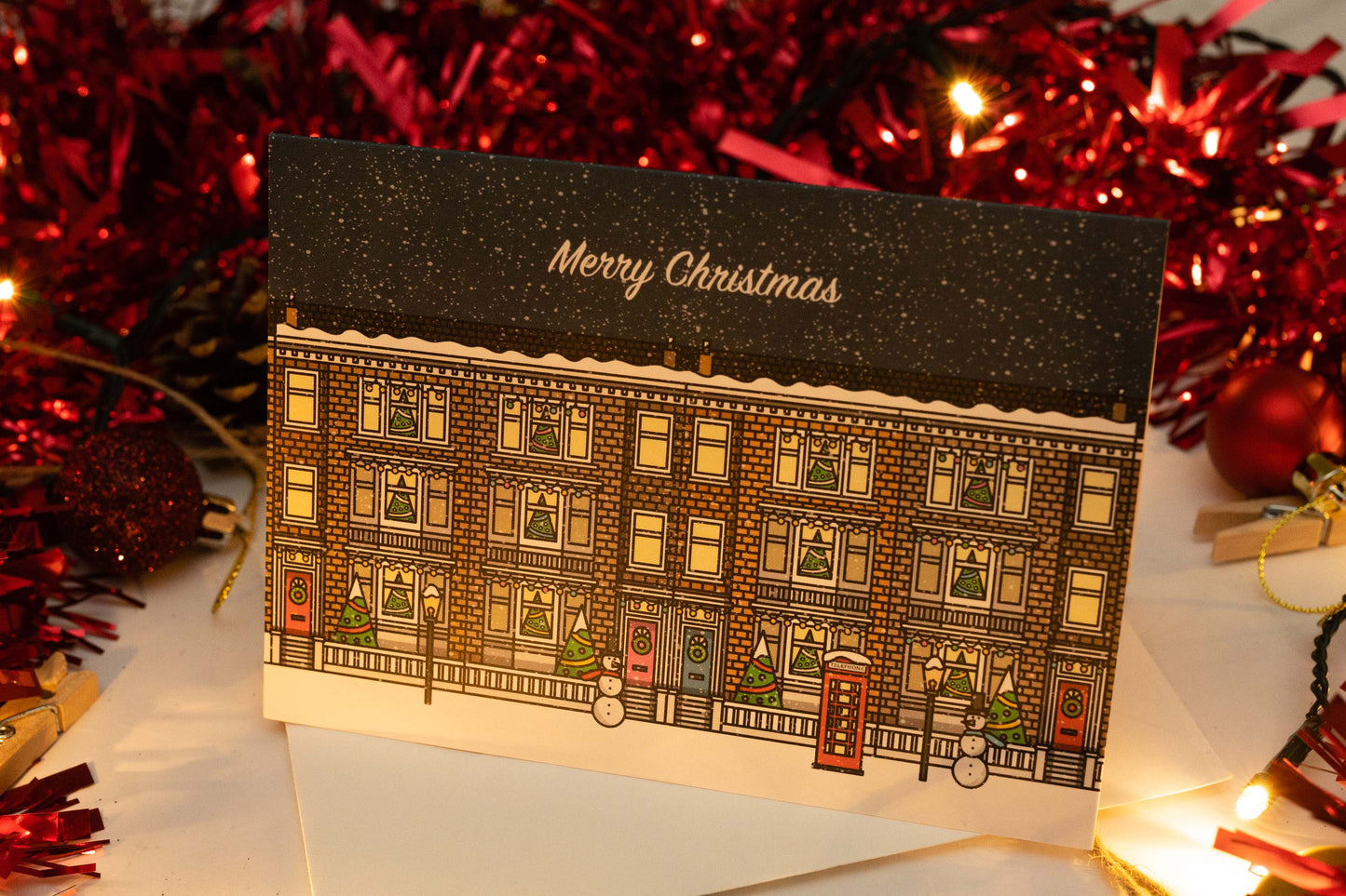 Christmas Street Card (Landscape)