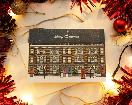 Christmas Street Card (Landscape)