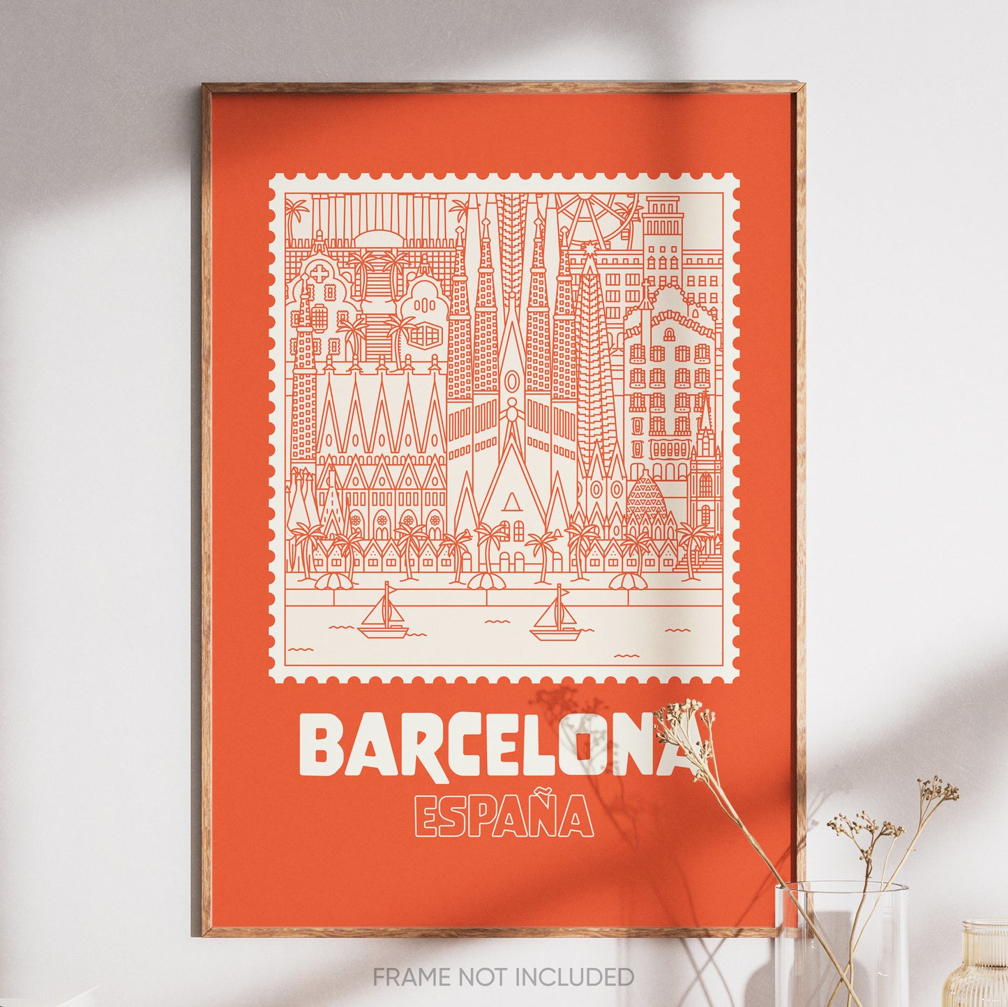 Barcelona Type Print
