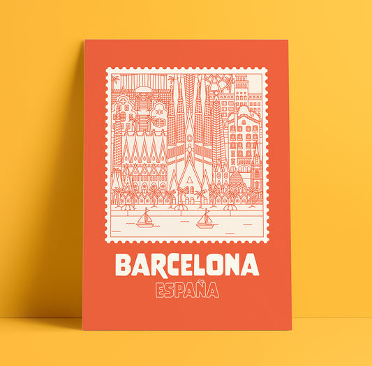 Barcelona Type Print