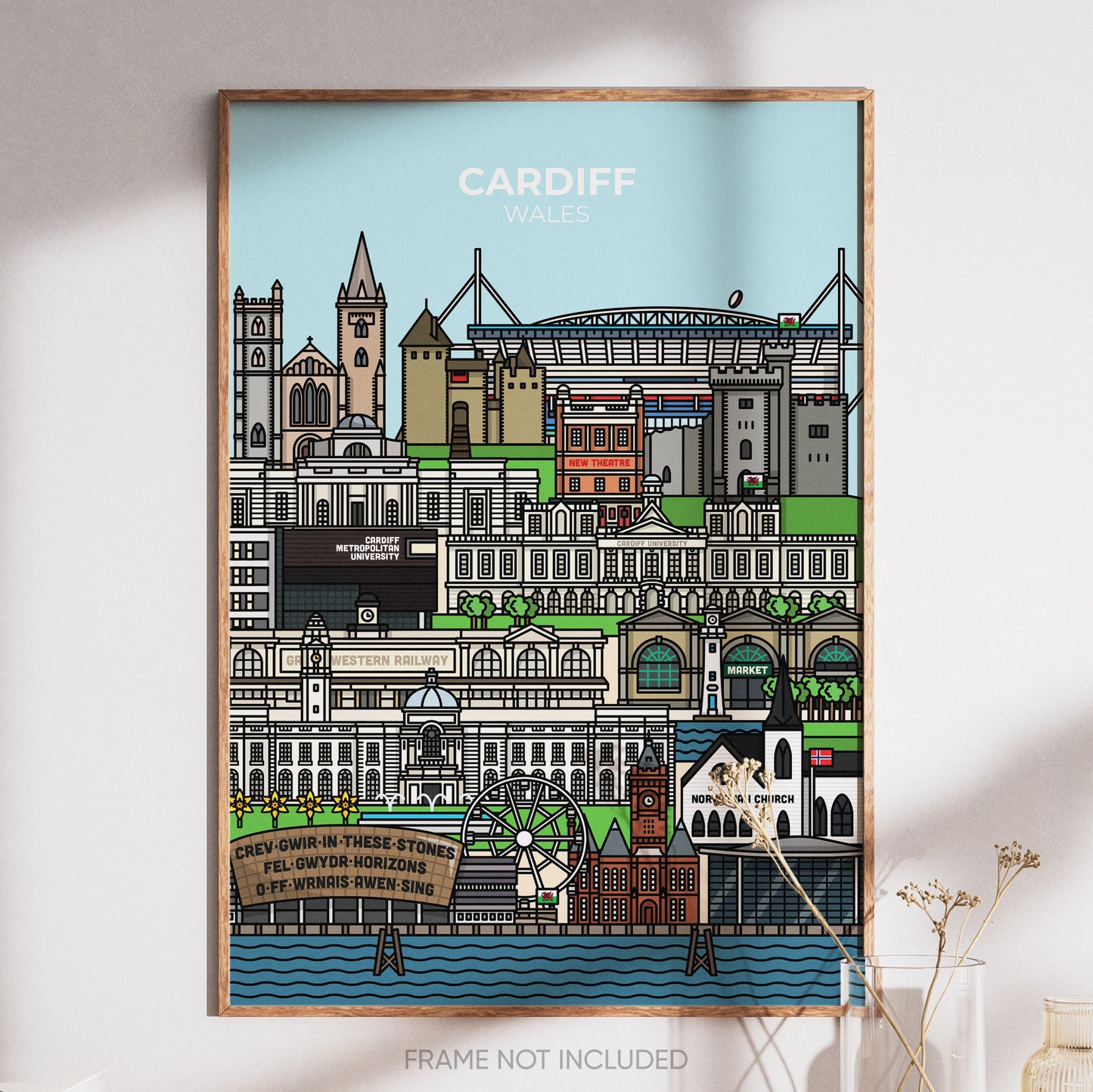 Cardiff Wales Print