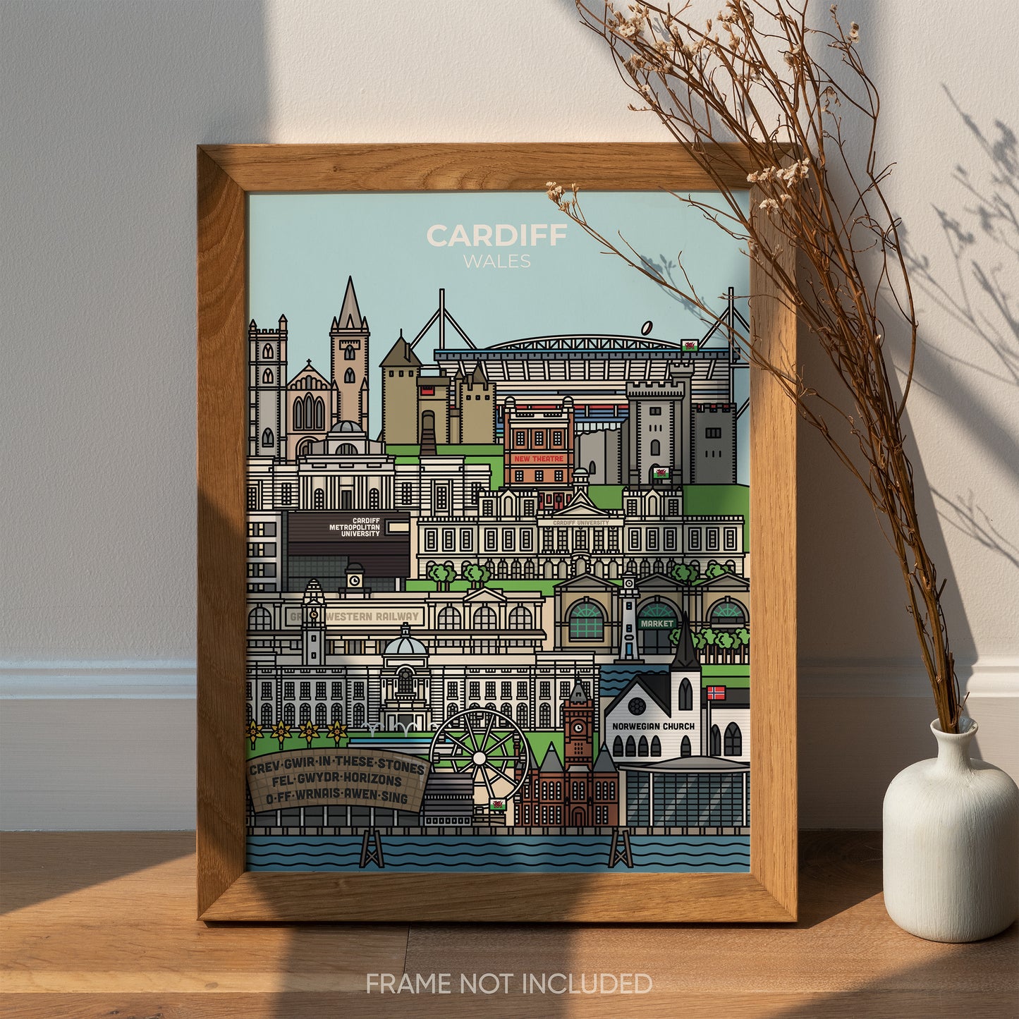 Cardiff Wales Print