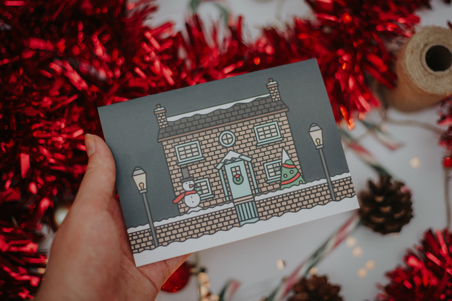 Snowy Christmas Cottage Card