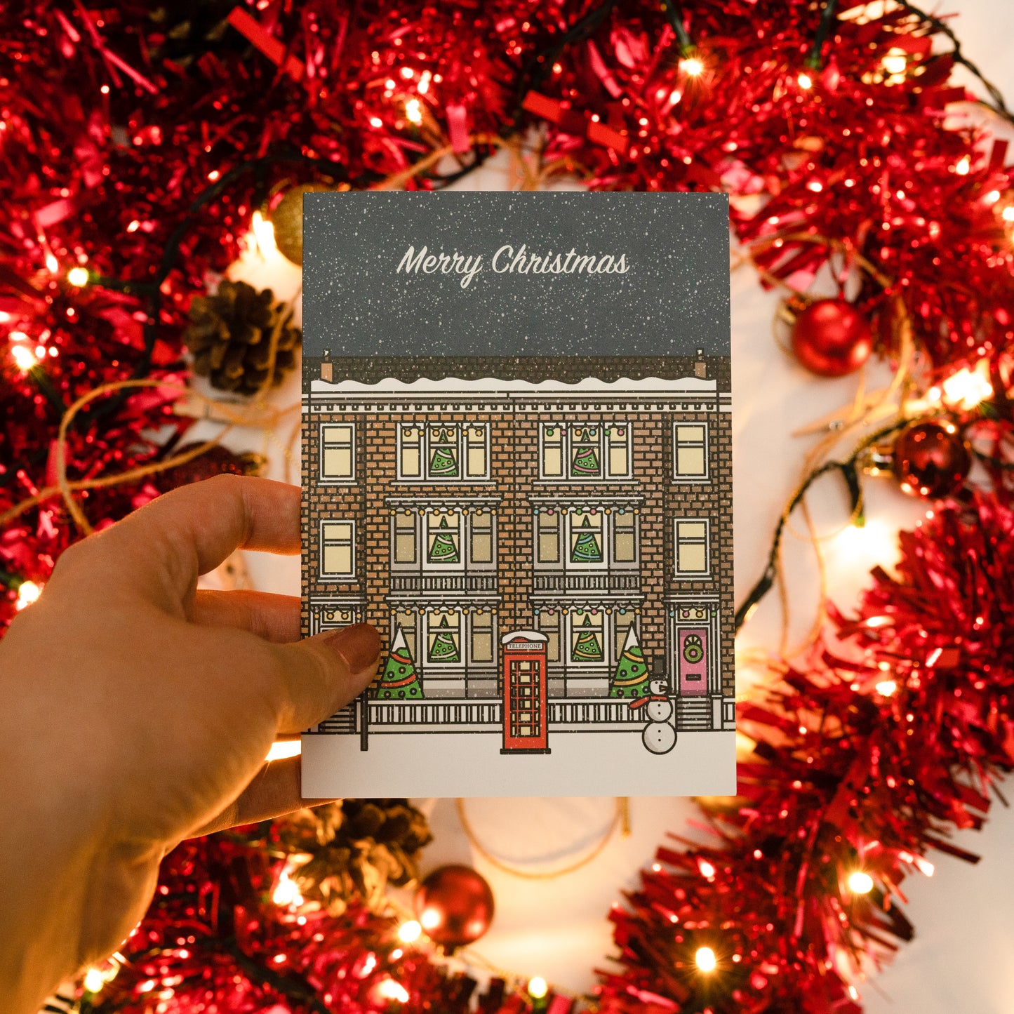 Christmas Street Card (Portrait)