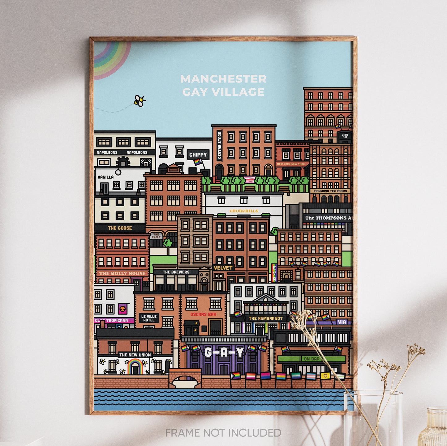 Manchester Gay Village (Canal Street) Print
