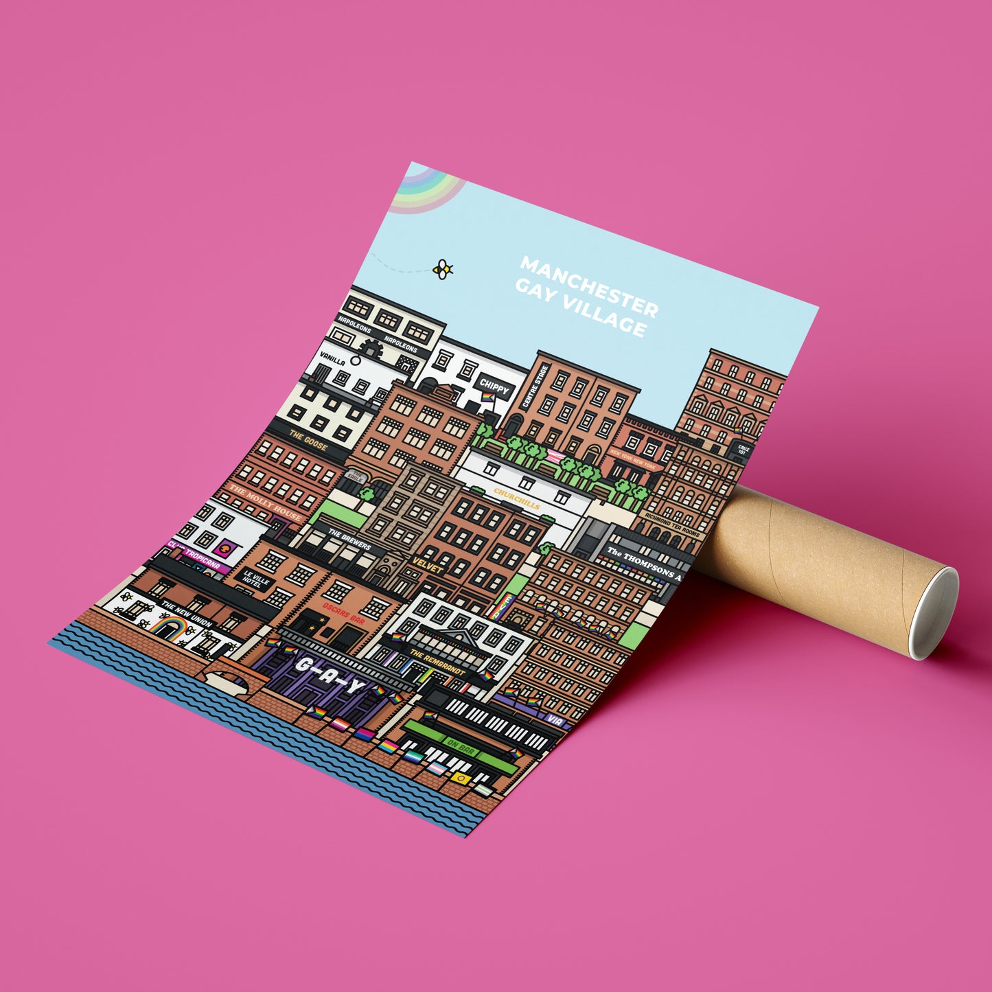 Manchester Gay Village (Canal Street) Print
