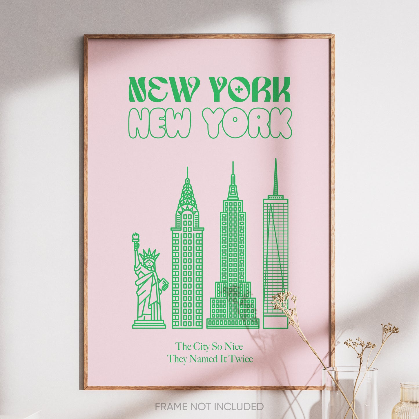 New York Type Print