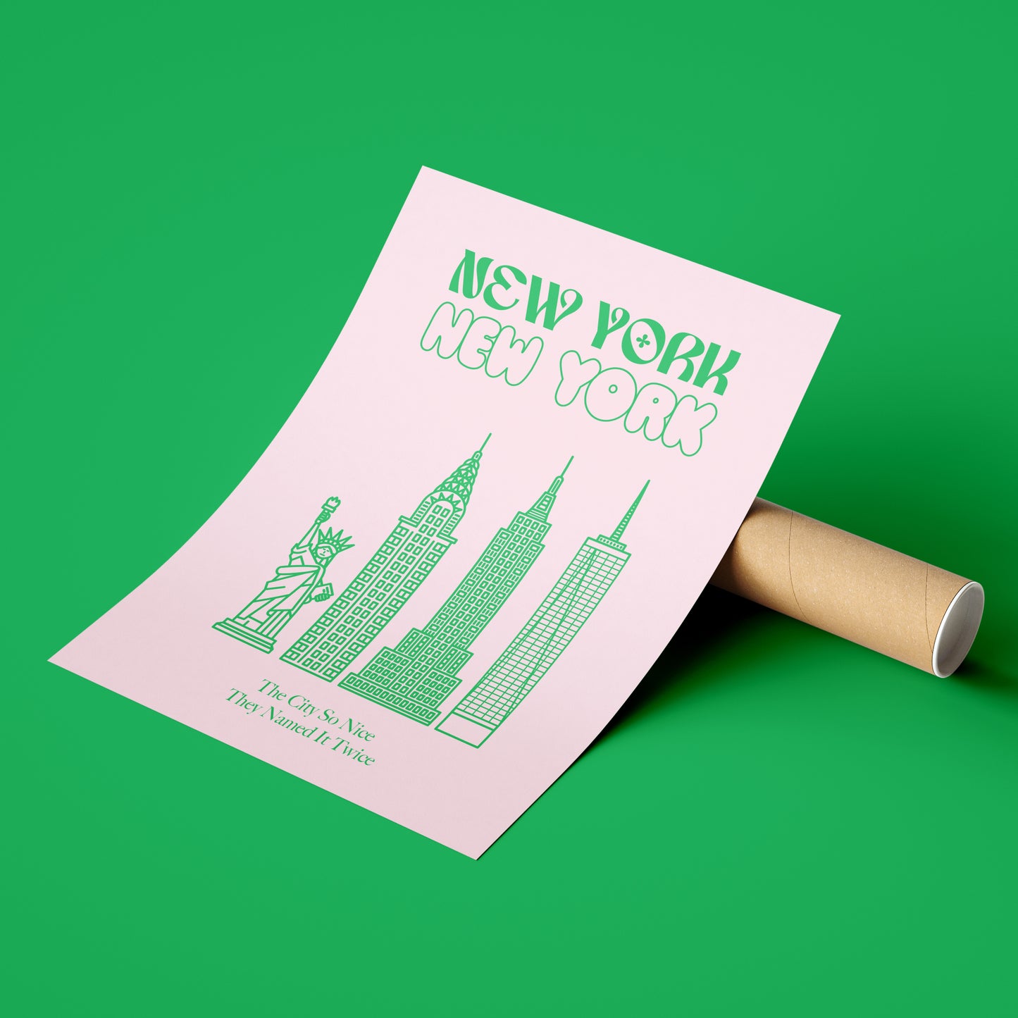New York Type Print