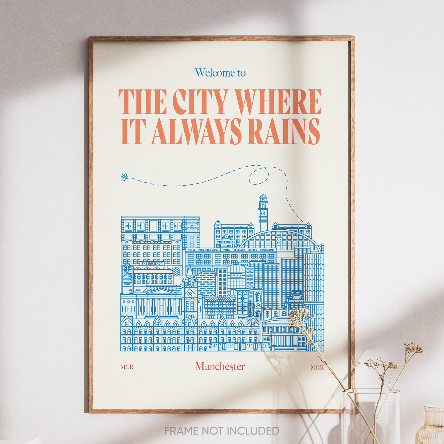 Manchester "The City Where It Always Rains" Print