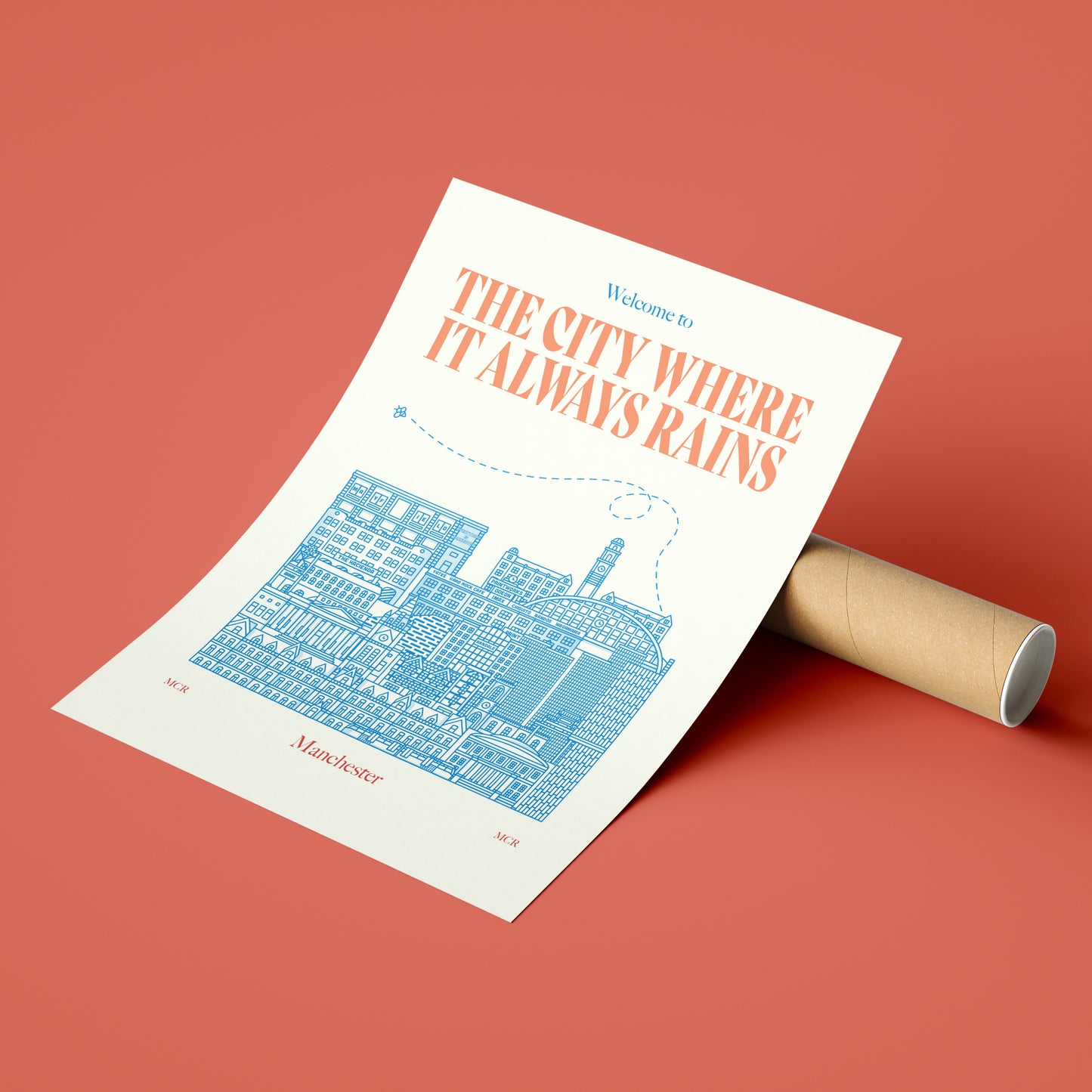 Manchester "The City Where It Always Rains" Print