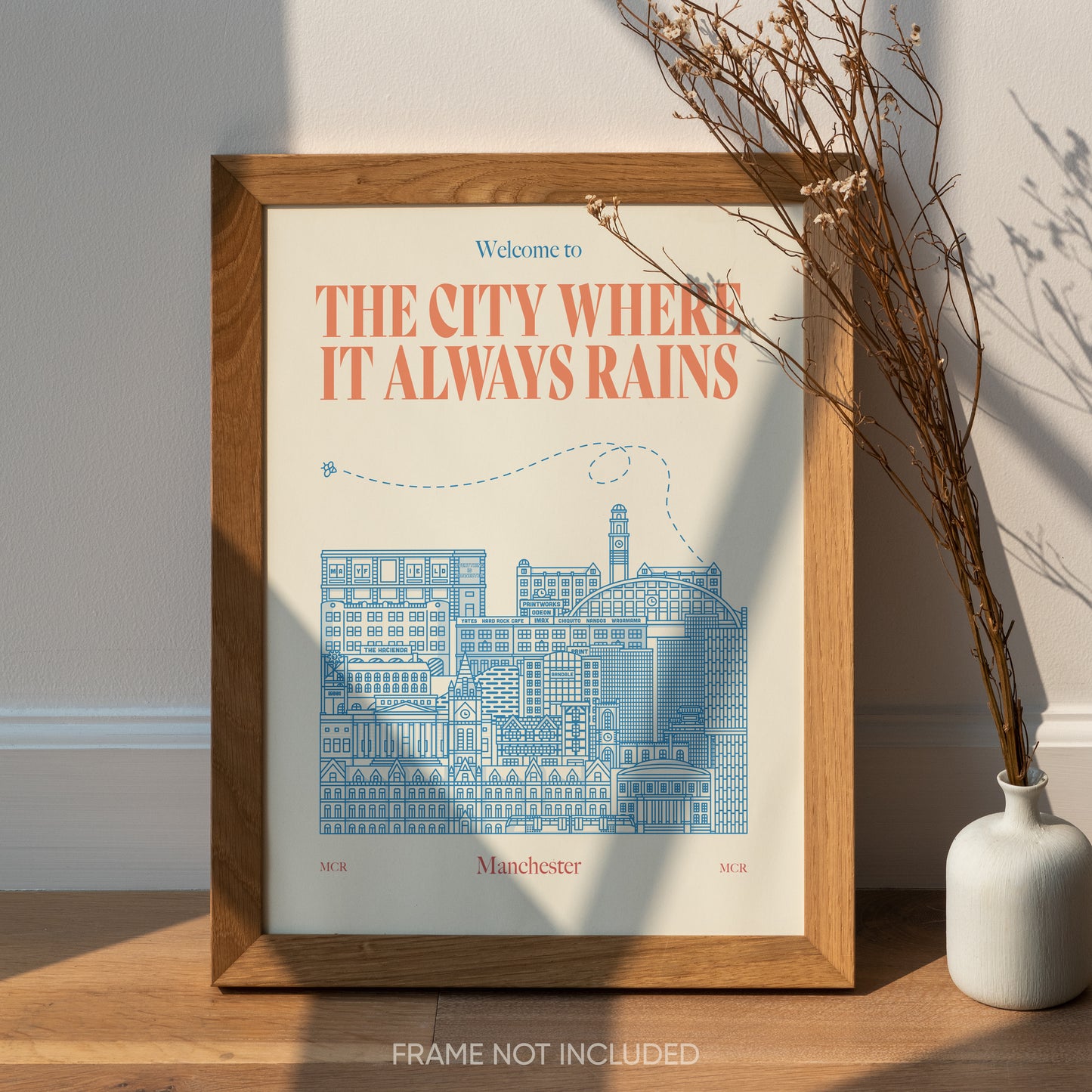 Manchester "The City Where It Always Rains" Print