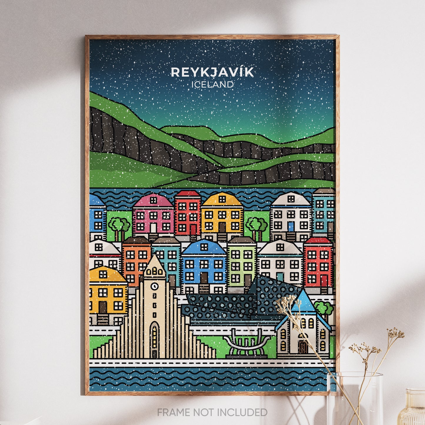 Reykjavik Iceland Print