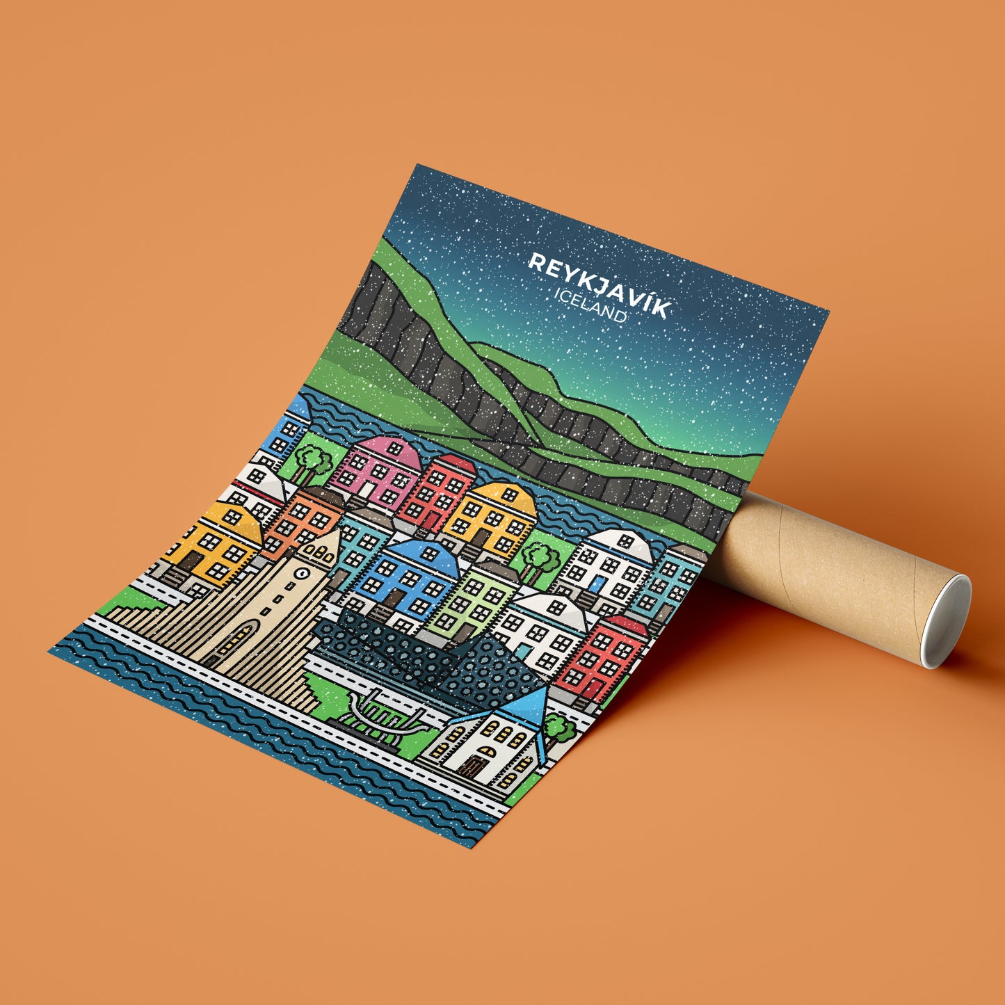 Reykjavik Iceland Print