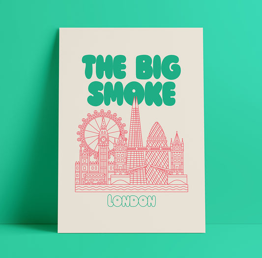 London Type Print